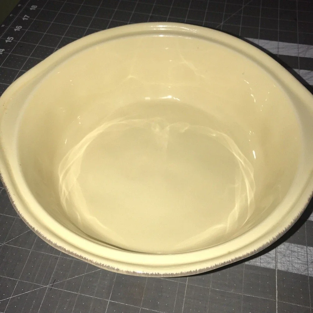 Rachael Ray Cucina Stoneware Casserole Dish Lid 2‎ QT Beige 4